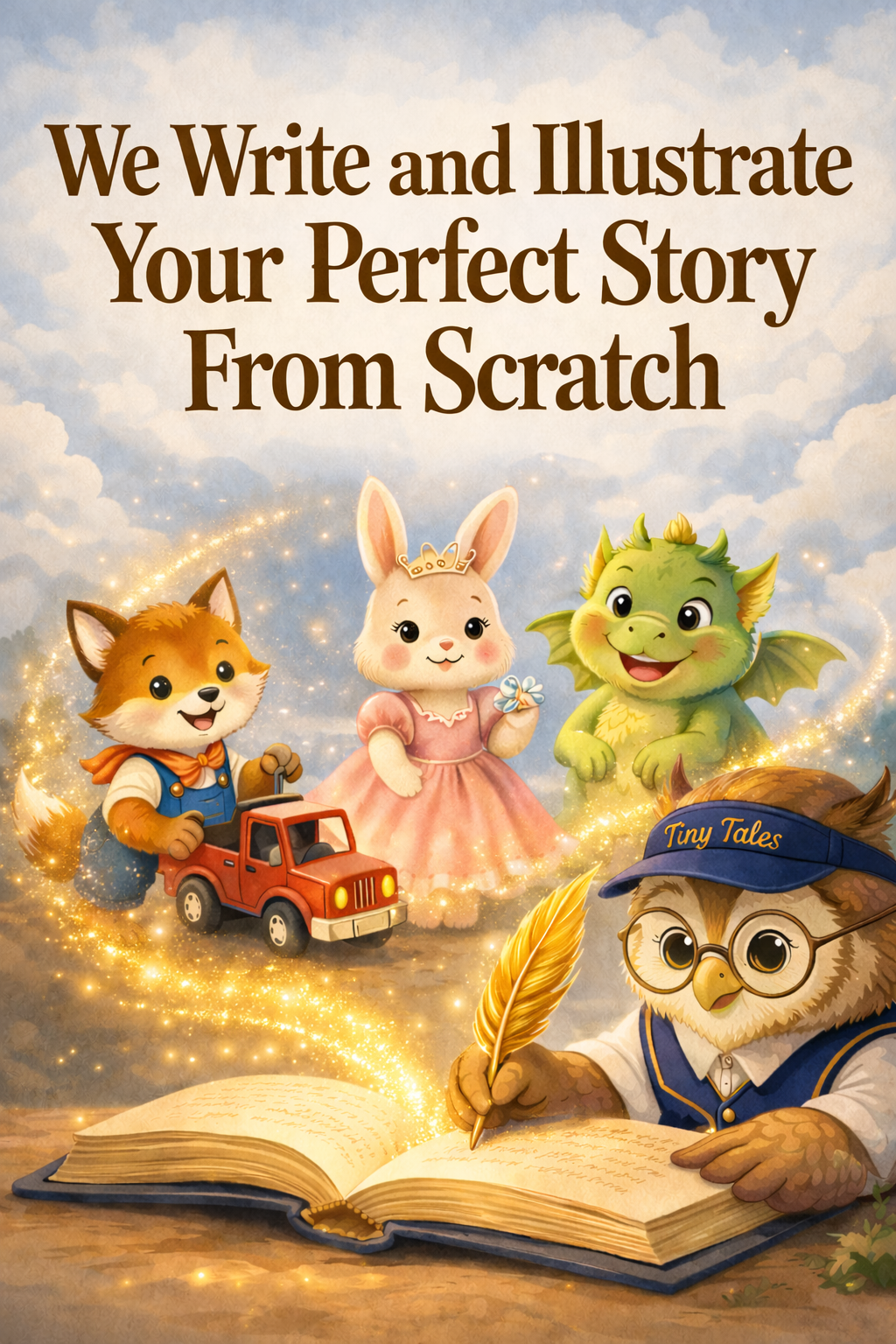 TinyTales — We Write and Illustrate Your Perfect Story From Scratch