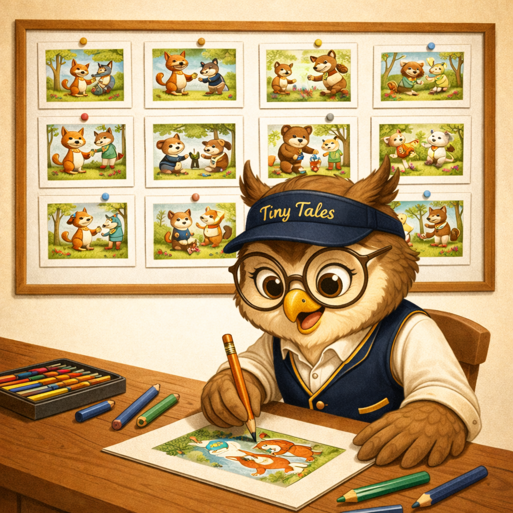 Magical storybook being written